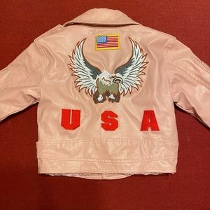Pink biker jacket